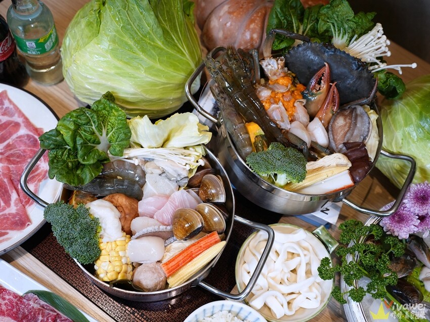 【蟳鮮屋 和牛·海鮮·健康鍋物】藝文特區高質感鍋物~水族箱現撈的活跳跳海鮮~打卡加碼送肉盤誠意十足~