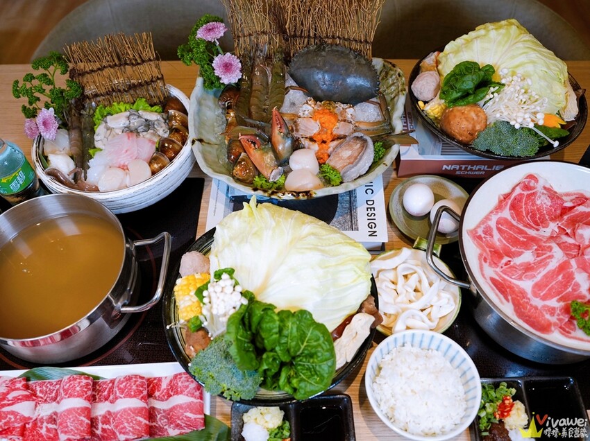 【蟳鮮屋 和牛·海鮮·健康鍋物】藝文特區高質感鍋物~水族箱現撈的活跳跳海鮮~打卡加碼送肉盤誠意十足~