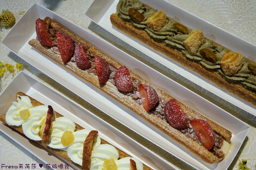 台南甜點【白面酥生 法式千層脆片】草莓限定!薄脆餅香的千層法夾超美藝術甜點.鬆脆茶香的法式千層脆片伴手禮│赤崁樓│中西區美食 - Fresa芙芮莎♥莎旅憶食