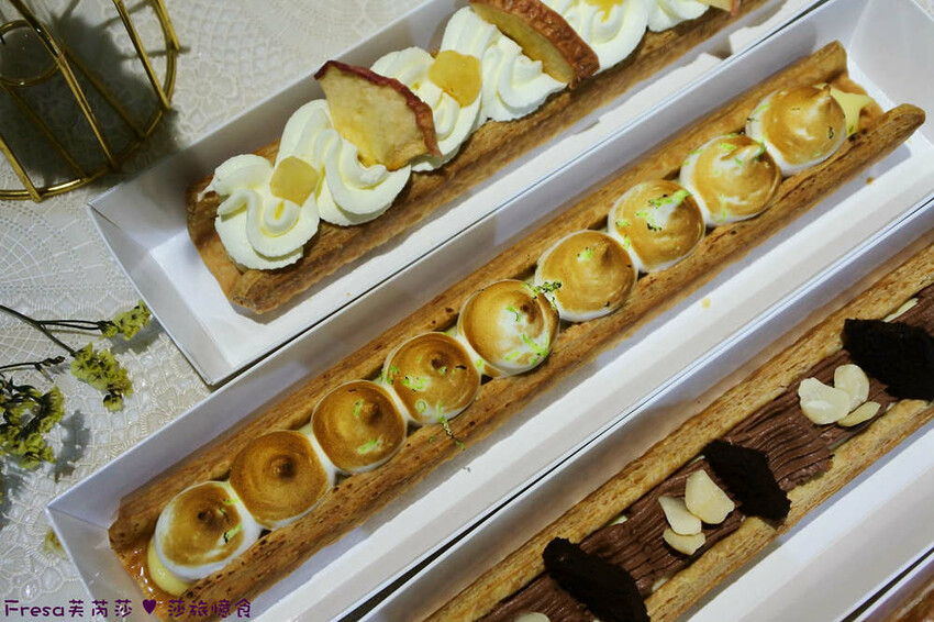 台南甜點【白面酥生 法式千層脆片】草莓限定!薄脆餅香的千層法夾超美藝術甜點.鬆脆茶香的法式千層脆片伴手禮│赤崁樓│中西區美食 - Fresa芙芮莎♥莎旅憶食