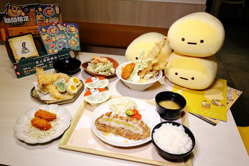 定食８變了！明亮寬敞的空間、每季更新豐盛繽紛的定食，免費湯飯