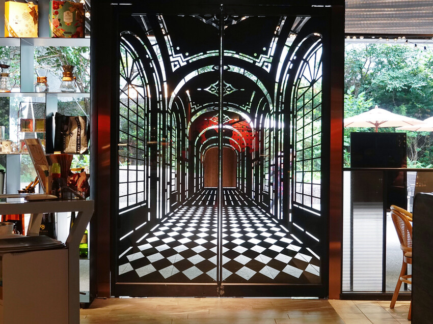 新北市中和區新北中和—BUNA CAF'E 布納咖啡館｜依傍四號公園的歐風咖啡空間｜永安市場、臺灣圖書館