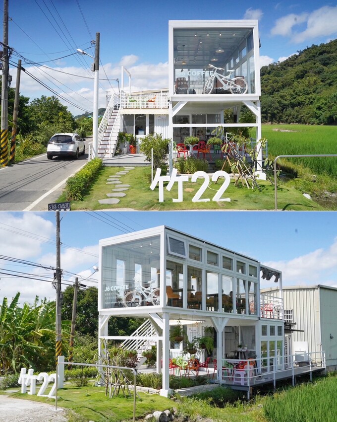 【J6 Coffee】新竹芎林竹22鄉道上新開幕貨櫃咖啡廳,提供插座、免費wifi,想要遠離城市的喧囂,安享靜謐的午後時光,來這就對了! - 阿華田的美食日記