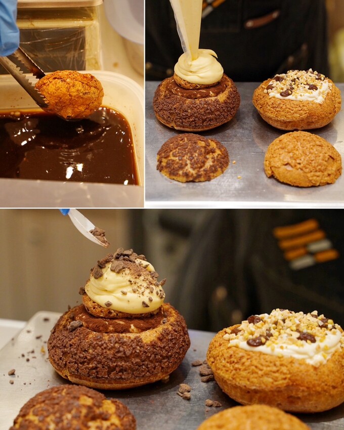 新竹下午茶推薦「品好乳酪蛋糕」，脆皮多餡泡芙爽脆不膩口且真材實料，只有吃過才知道的美味！乳酪蛋糕雙層口感、雙重享受，完全是送禮自吃兩相宜～ - 阿華田的美食日記