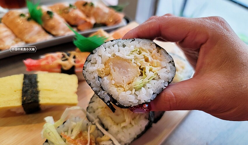 漁姬壽司專賣║興大高CP值美食，狂推激香燒豚丼、炙燒鮭魚握壽司，平價日式料理就在這！！