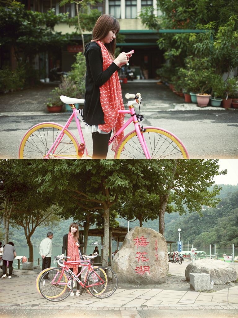 好美麗，宜蘭梅花湖的單車人生