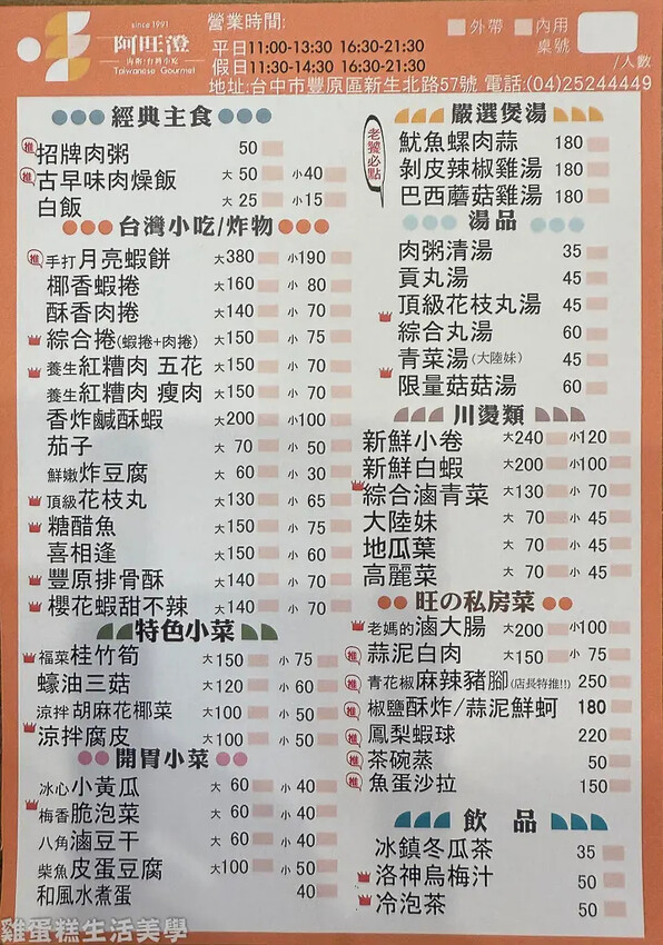 【台中食記】阿旺澄食堂