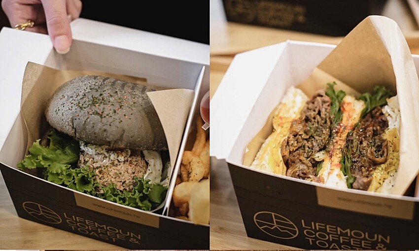 台北十大人氣必吃早餐”上山採覓”開來台中囉！主打厚切炭烤吐司、漢堡，近審計新村！！！