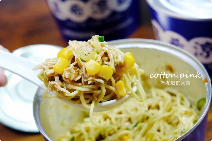 台中少見易開罐涼麵-晨希涼麵大推蛋蛋系列，台中第一家！ - 棉花糖的天空