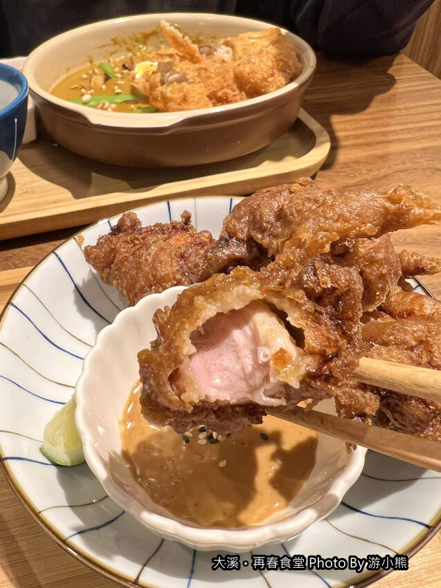 【大溪】「再春食堂Spring Canteen.近老街的在地小食堂(老宅改建/中式餐點/定食套餐/酥炸豬排/咖哩飯/唐