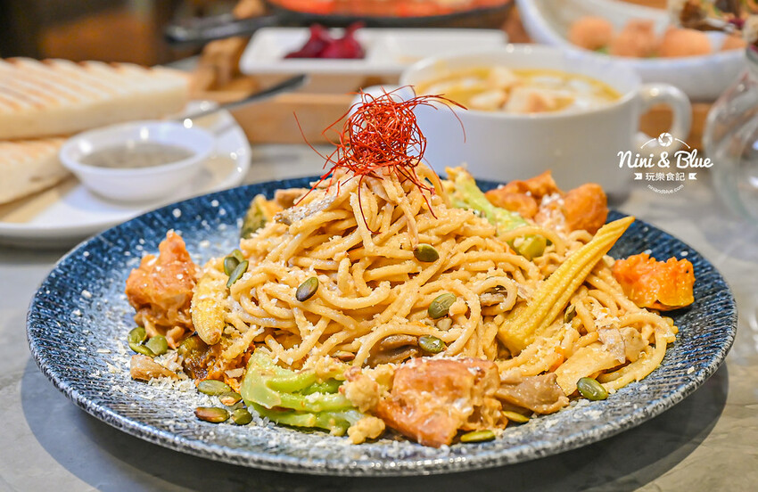 台中蔬食餐廳推薦，最瘦義大利麵櫛瓜麵，0澱粉超低卡