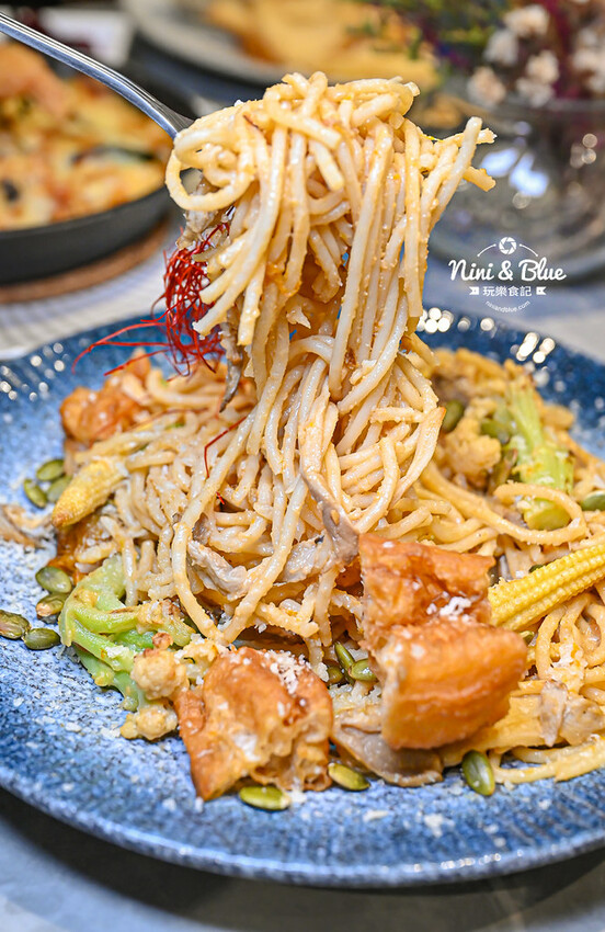 台中蔬食餐廳推薦，最瘦義大利麵櫛瓜麵，0澱粉超低卡