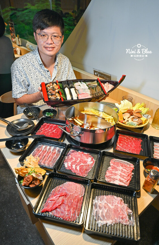 台中新開的壽喜燒火鍋,498元7種肉品吃到飽,台中捷運舊社站美食推薦 -妮妮布魯