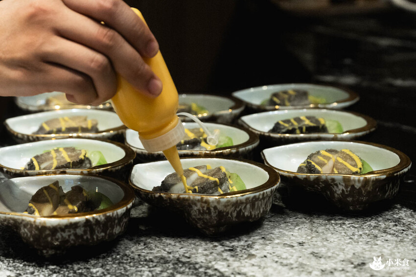 魚貫鐵板燒｜極致感官薰陶。海陸的美味大合輯｜台北無菜單料理推薦｜中山區餐廳｜澳洲活龍蝦、日本A5和牛 - 小米食