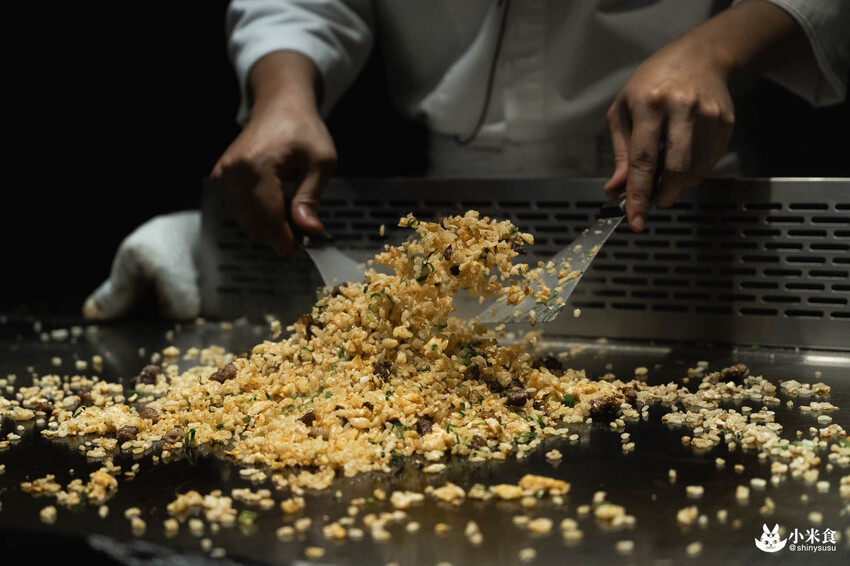 魚貫鐵板燒｜極致感官薰陶。海陸的美味大合輯｜台北無菜單料理推薦｜中山區餐廳｜澳洲活龍蝦、日本A5和牛 - 小米食