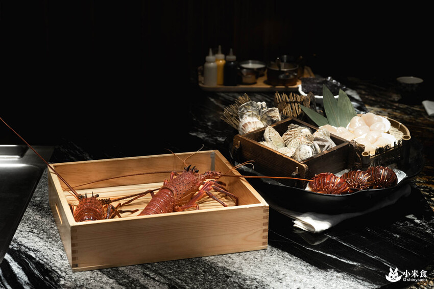 魚貫鐵板燒｜極致感官薰陶。海陸的美味大合輯｜台北無菜單料理推薦｜中山區餐廳｜澳洲活龍蝦、日本A5和牛 - 小米食