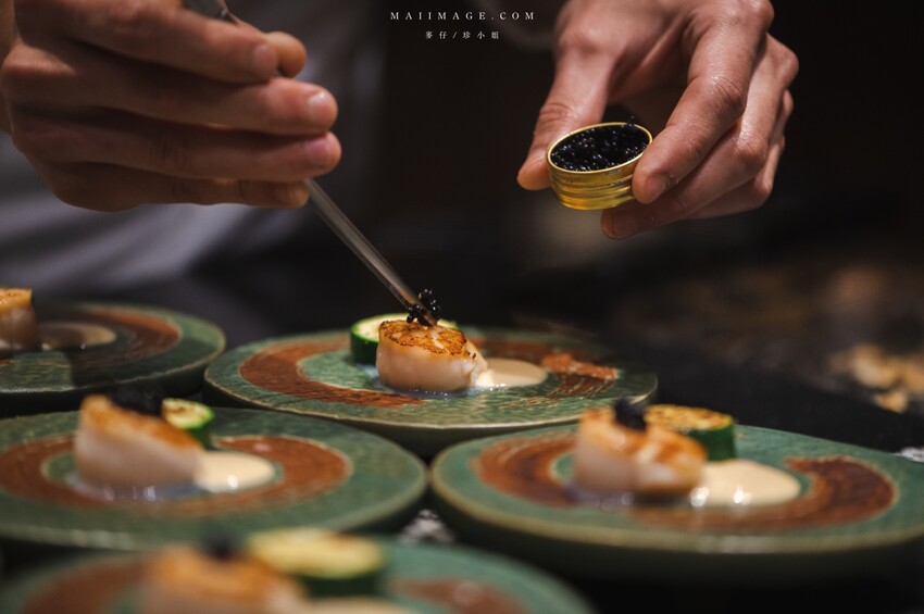 台北美食｜魚貫鐵板燒～日式懷石鐵板燒的天花板，老闆又出大絕招1800元可以吃16道菜，這合理嗎？中山區鐵板