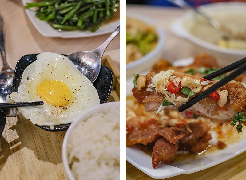 朝正泰新竹旗艦店 | 大份量泰式料理，主打黃綠紅咖哩，咖哩飯，蝦醬空心菜、酸辣蔬菜湯只要$90，+$50可以升級雙倍肉量