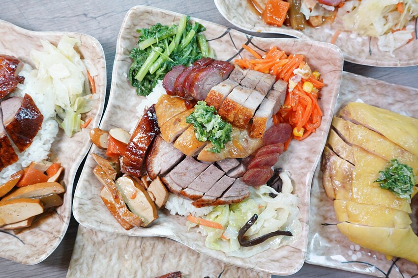 香港師傅開的台中燒臘店,招牌五寶飯、貴妃雞全腿飯、黯然消魂飯有夠經典!份量選擇超彈性