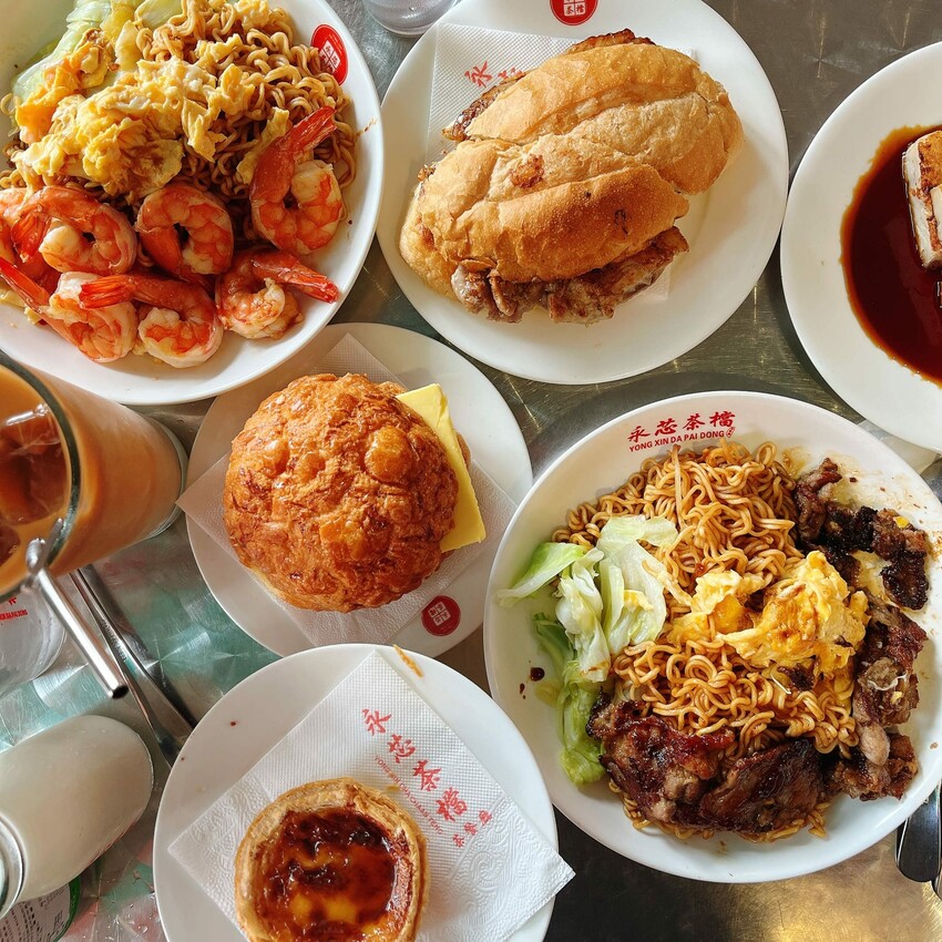 內壢車站必吃的人氣港式美食，中壢港式茶餐廳推薦一永芯茶檔 茶餐廳