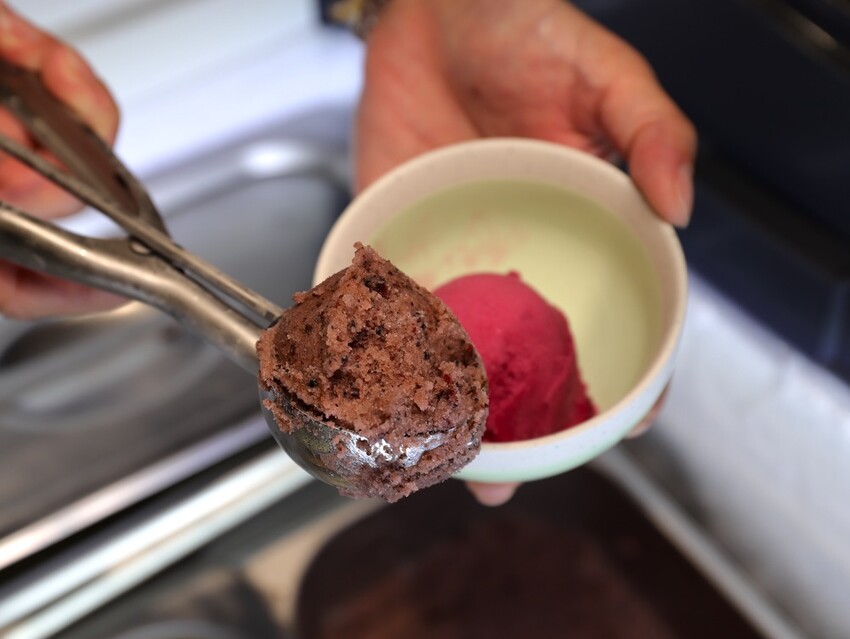 植朵 輕甜品-西港店:隱藏台南西港的創新甜點飲料店.茶飲甜湯冰品奶酪通通有/冰淇淋雪酪多達百種口味.奶酪甜嫩迷人 - 進食的巨鼠