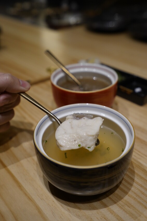 阪前和牛高級日式鐵板燒美食推薦-石斑海鮮清湯
