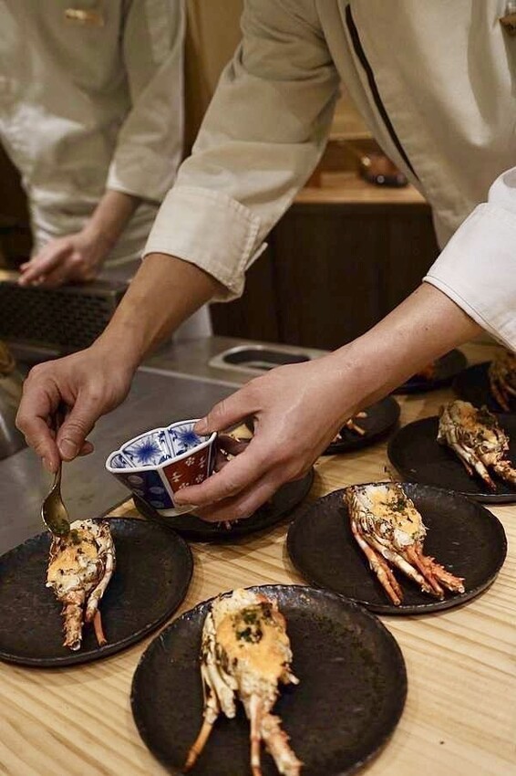 阪前和牛高級日式鐵板燒美食推薦-鮑魚肝臟