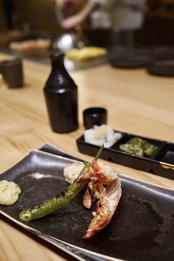 阪前和牛高級日式鐵板燒美食推薦-酒焰龍蝦