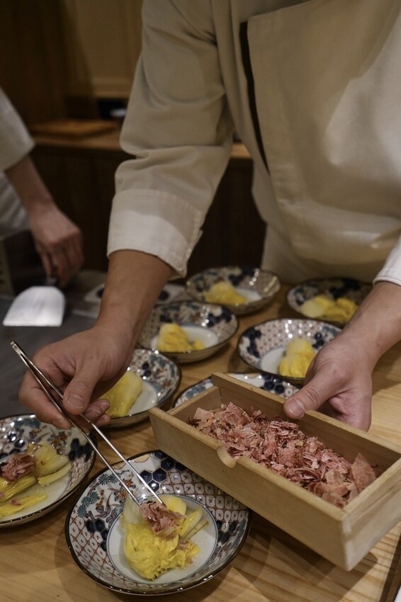 阪前和牛高級日式鐵板燒美食推薦-季節時蔬擺盤