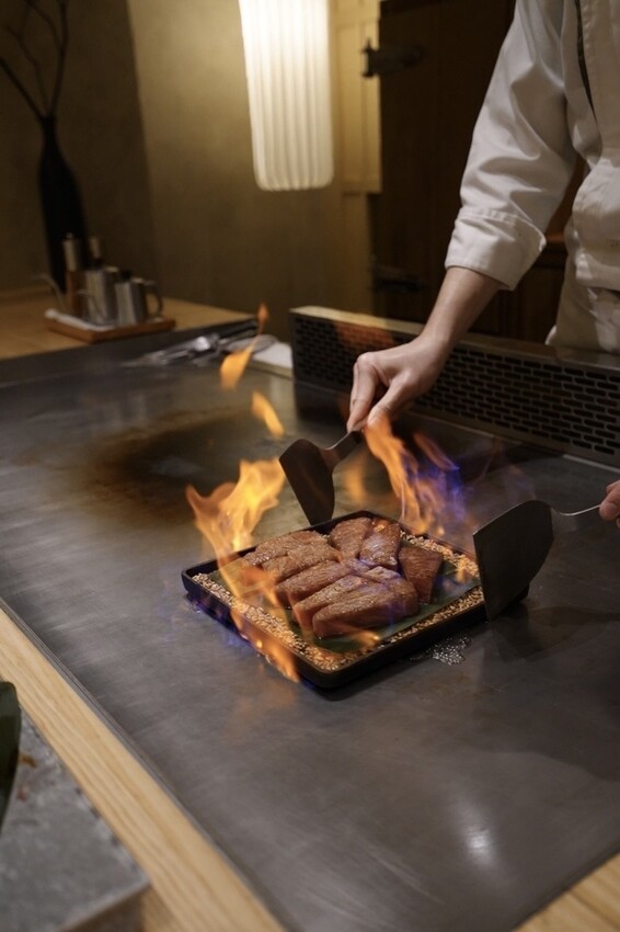 阪前和牛高級日式鐵板燒美食推薦-酒焰和牛