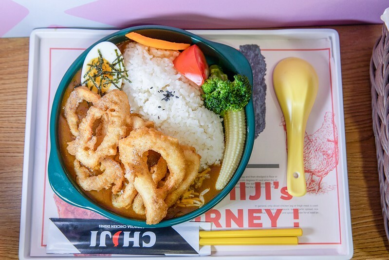 【基隆仁愛市場美食地圖第9彈】赤雞基隆仁愛店CHIJI fried chicken.五色唐揚雞配八味咖哩飯