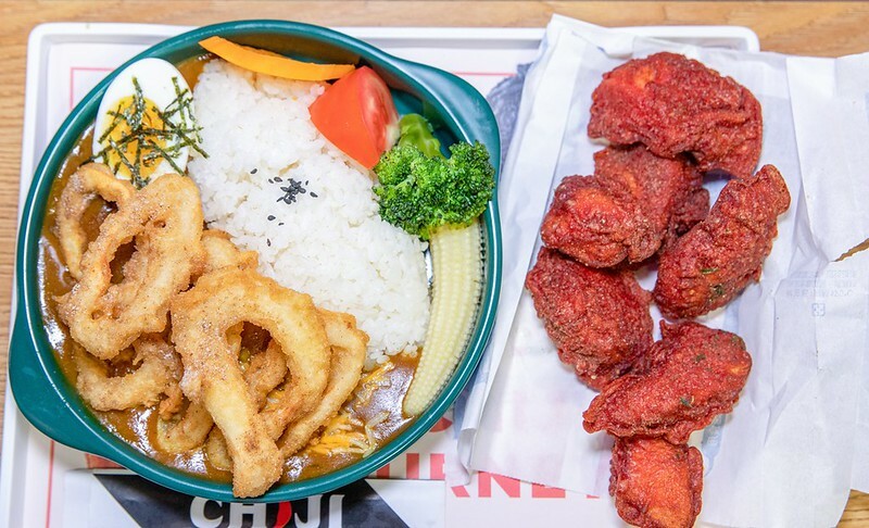 【基隆仁愛市場美食地圖第9彈】赤雞基隆仁愛店CHIJI fried chicken.五色唐揚雞配八味咖哩飯
