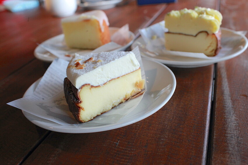 屏東縣屏東市吃。屏東縣|屏東市。「必勝烘焙研製所」勝利星村創意生活園區美食,店家招牌巴斯克在2019年被紐約時報評選