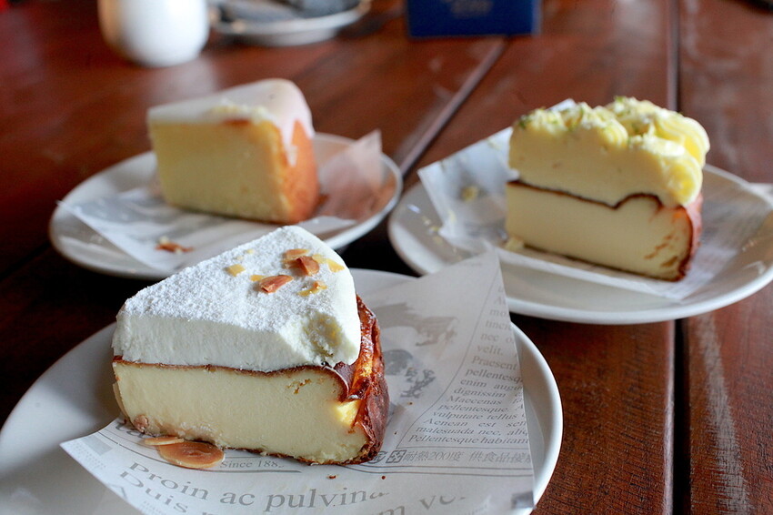 屏東縣屏東市吃。屏東縣|屏東市。「必勝烘焙研製所」勝利星村創意生活園區美食,店家招牌巴斯克在2019年被紐約時報評選