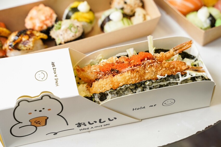 高雄美食｜超可愛的手毬壽司/食材新鮮獨特果醋壽司飯開胃好吃/一和壽叔SUSHI BENTO