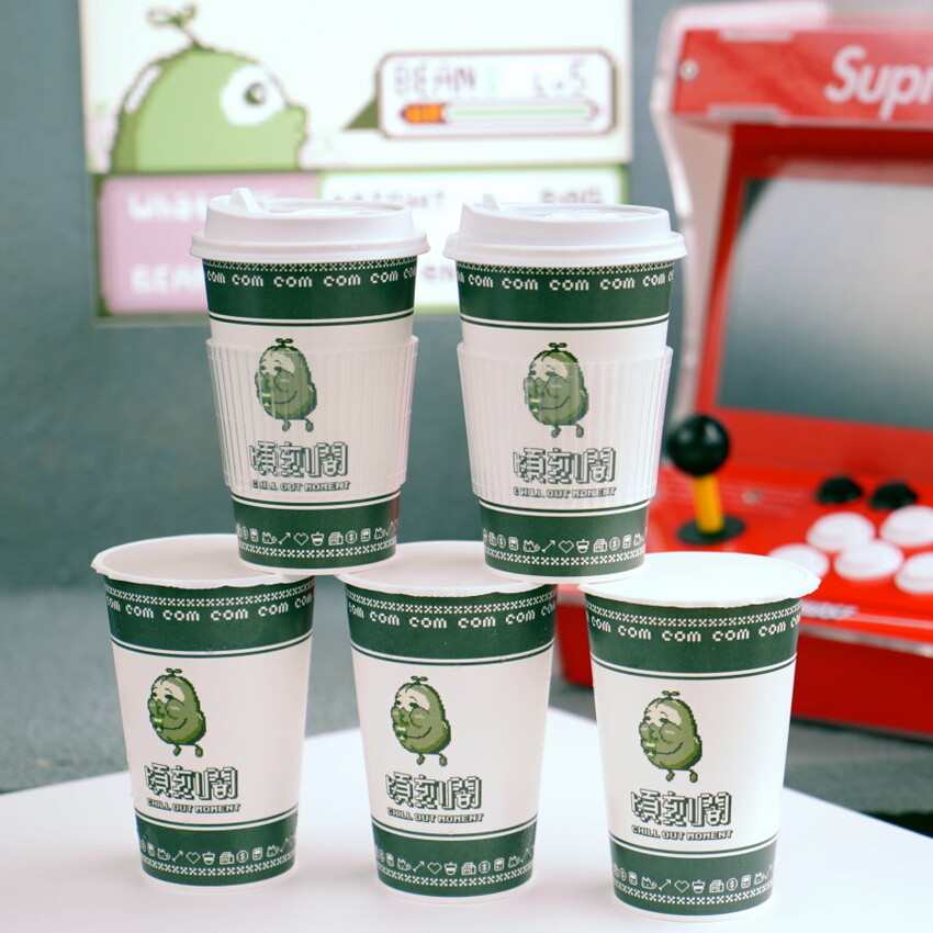 【台北士林】頃刻間綠豆沙牛奶專賣店．主打復古電玩風的手搖飲!