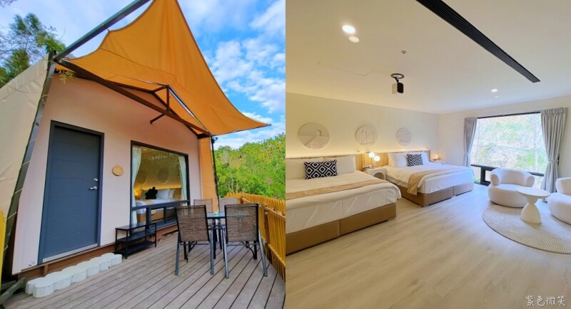 葉子秘境 森林系Villa》佔地1.2萬坪森林系住宿，新型態輕奢華免搭帳露營，一泊二食、獨立衛浴超享受、房內