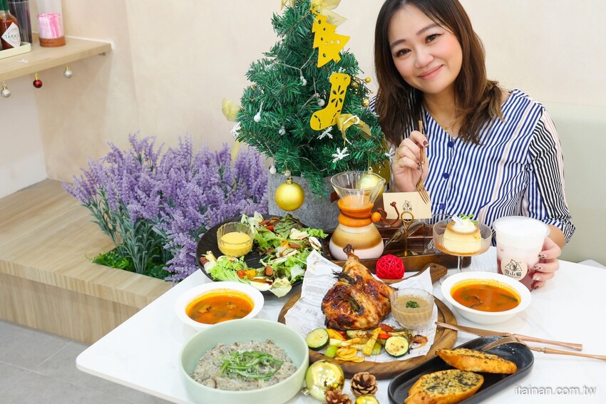 安南區的雪山~藏身在工業區的超夢幻咖啡廳,純白玻璃屋美到翻「MT.Sylvia Coffee 雪山貓」超吸睛聖誕烤雞餐,超Chill氛圍宛如偽出國 @台南好Food遊