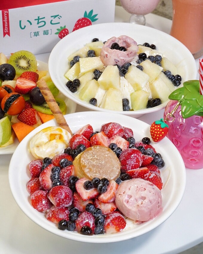 【品馨冰菓室新竹旗艦店】台南小有名氣的品馨冰菓室在新竹城隍廟就能吃到啦！冬季限定草莓冰超大碗超實在，冷冬再來碗熱呼呼鍋燒麵暖心又暖胃！ - 阿華田的美食日記