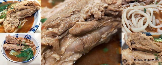 「三商巧福」敦北店---新品上市「香滷豬棒腿麵」(Pork legs noodle store, Taipei, Taiwan, SJKen, Jan 6, 2022.