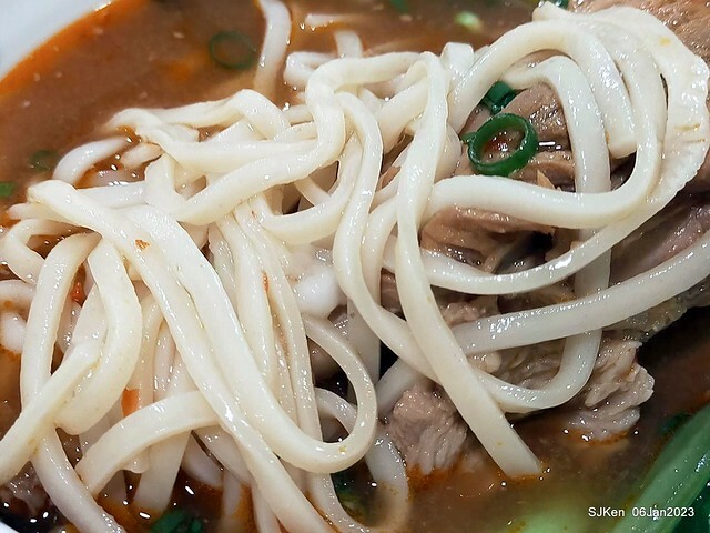 「三商巧福」敦北店---新品上市「香滷豬棒腿麵」(Pork legs noodle store, Taipei, Taiwan, SJKen, Jan 6, 2022.