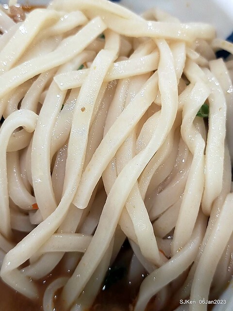 「三商巧福」敦北店---新品上市「香滷豬棒腿麵」(Pork legs noodle store, Taipei, Taiwan, SJKen, Jan 6, 2022.