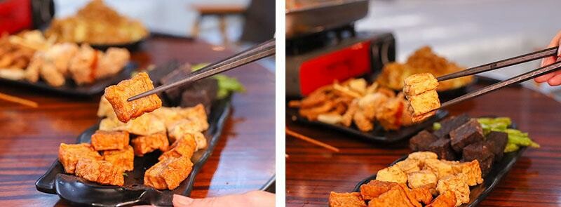 新竹城隍廟旁新竹宵夜推薦！車庫鹽酥雞西門店升級，香辣烤魚吹冷氣爽吃。