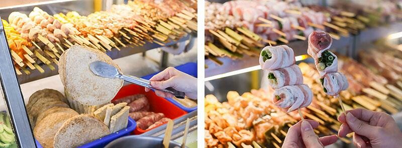 新竹城隍廟旁新竹宵夜推薦！車庫鹽酥雞西門店升級，香辣烤魚吹冷氣爽吃。