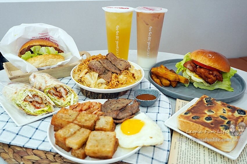 台中太平早午餐推薦 | GOGOBUS元氣巴士樹孝店-招牌氣墊漢堡、美味中西式早餐,新品草莓奶酥香濃登場