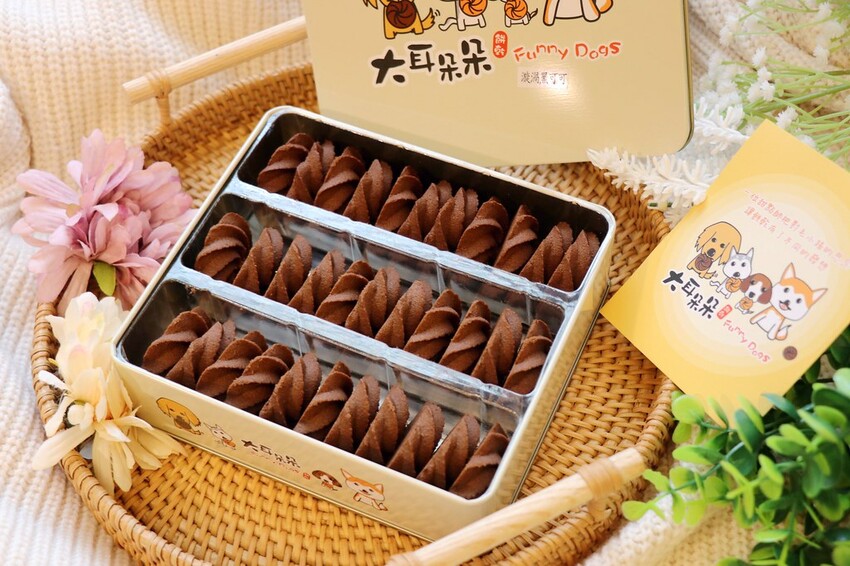 擁有酥鬆脆三重口感的超厲害曲奇餅乾.一吃就愛上的美味.桃園中壢伴手禮推薦♥大耳朵朵♥