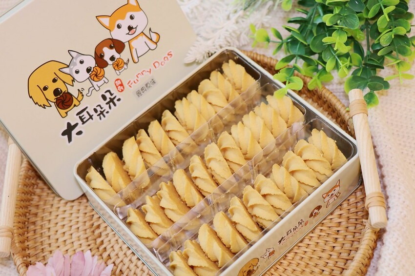 擁有酥鬆脆三重口感的超厲害曲奇餅乾.一吃就愛上的美味.桃園中壢伴手禮推薦♥大耳朵朵♥