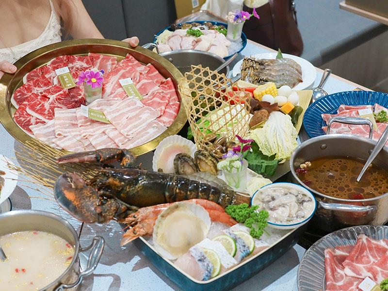 新竹湖口柒境鍋物！高CP值海陸火鍋饗宴加1元就送梅花豬、大白蝦二選一！高CP值火鍋推薦