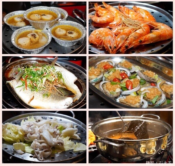 台中科博館美食推薦「飽閤醉酒店」四人餐豪華五層海鮮塔1000元