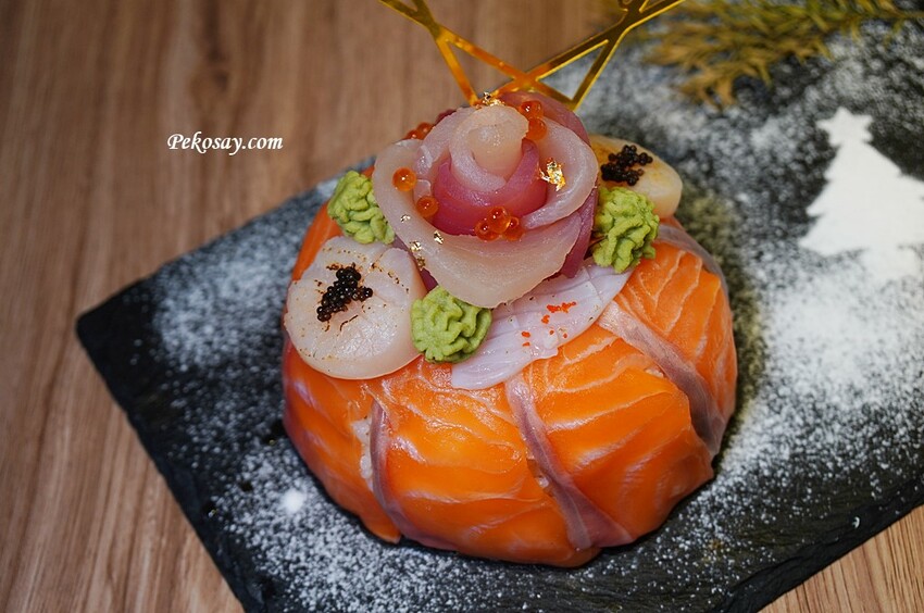 沐野橫町.樹林⽇式料理.樹林美食.板橋⽇式料理.⽣⿂⽚蛋糕.沐野橫町菜單.壽司蛋糕.